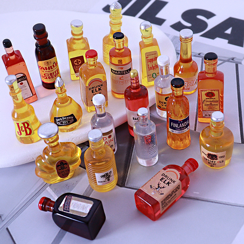 Kitchen Appliances Toys - 10 Stuks Miniatuur Poppenhuis Fles Water