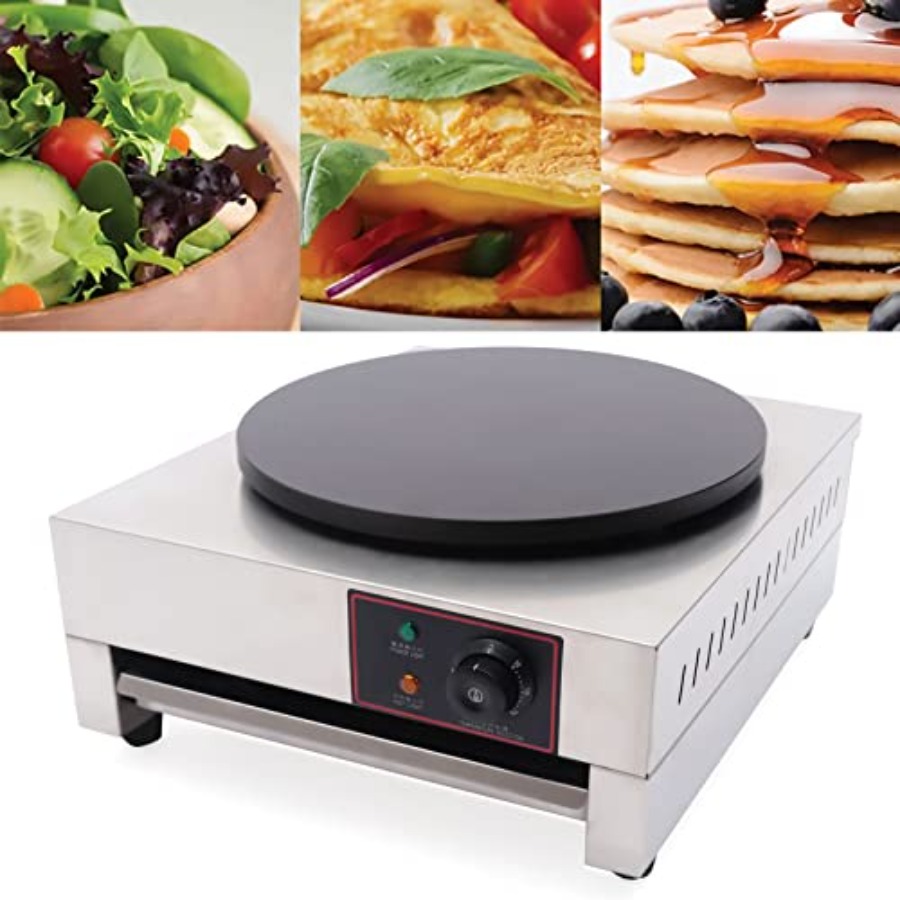 Crepe Maker Non Stick - 1,7 kW crêpemaker, 15,75 inch pannenkoekenplaat