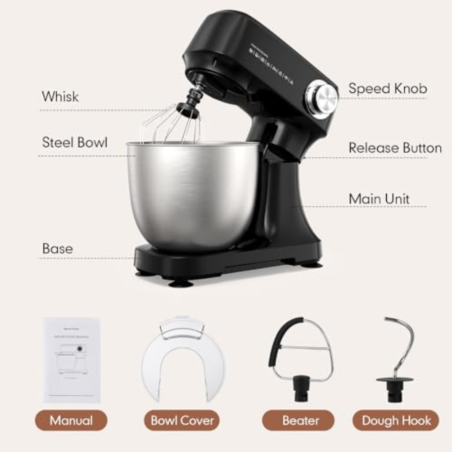 Staande Mixer 4.8 Qt Elektrisc - Kitchen Appliances Home recensie en prijs