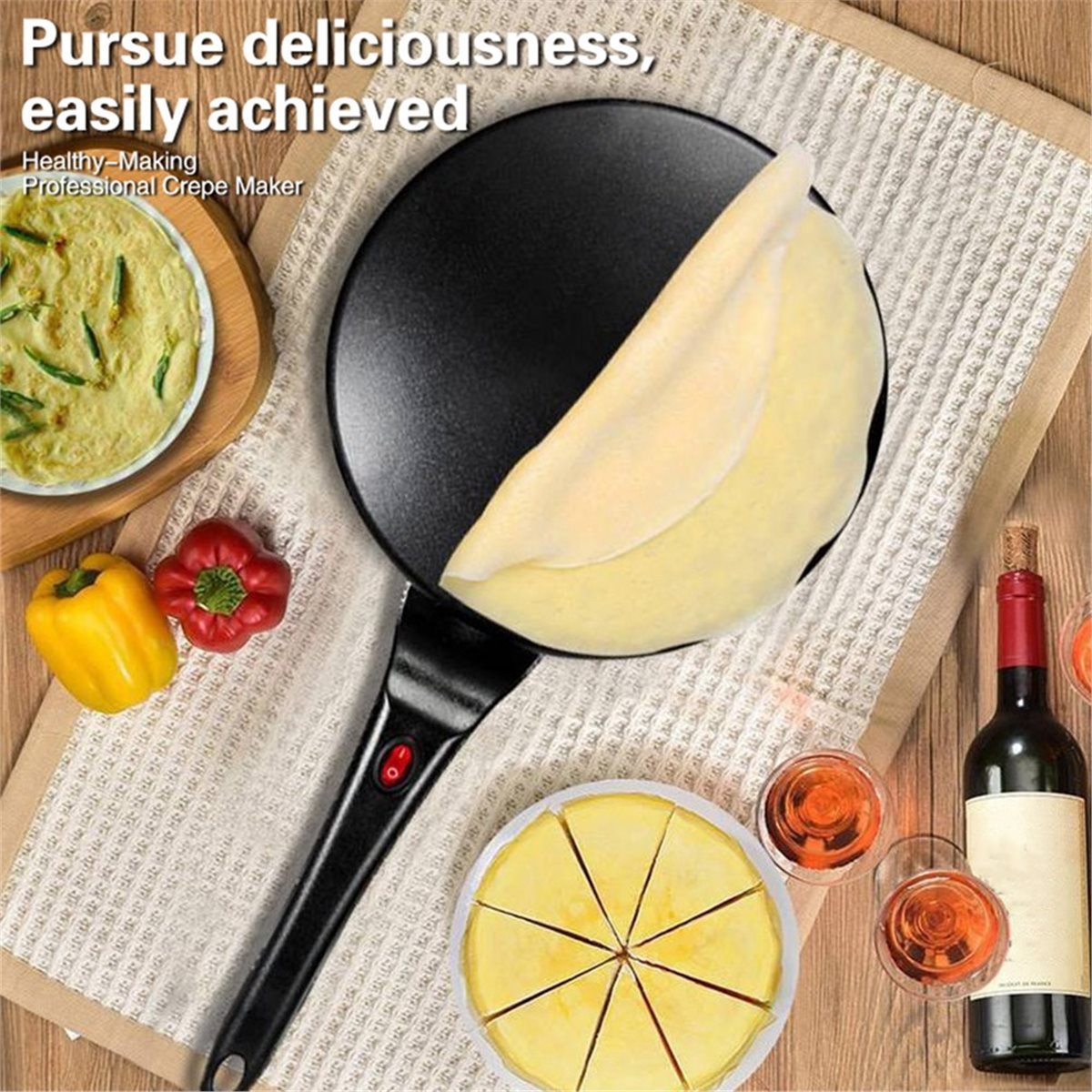 M10K Crêpemaker Elektrisch, Cr - Crepe Maker Non Stick recensie en prijs