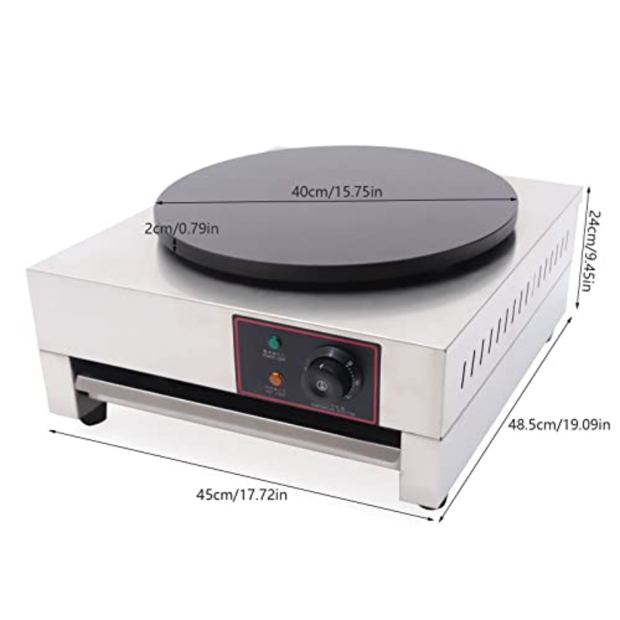 1,7 kW crêpemaker, 15,75 inch  - Crepe Maker Non Stick recensie en prijs