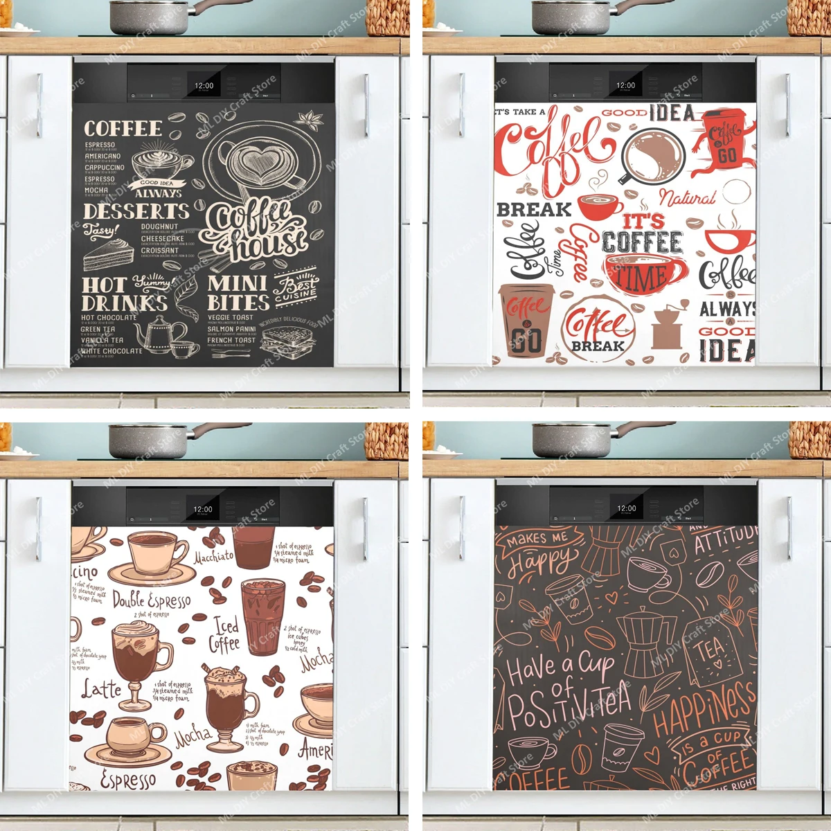 Retro Koffie Onderwerpen Cafe  - Kitchen Appliances Pictures recensie en prijs