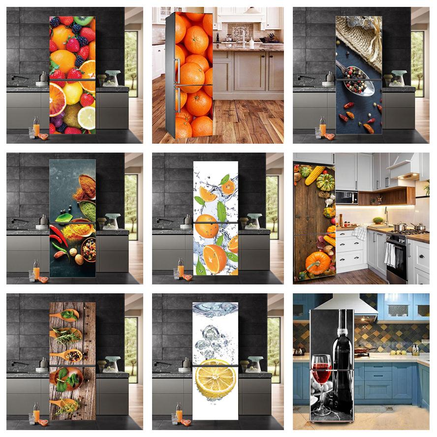 Fruit Kruiden Patroon Sticker  - Kitchen Appliances Refrigerators recensie en prijs
