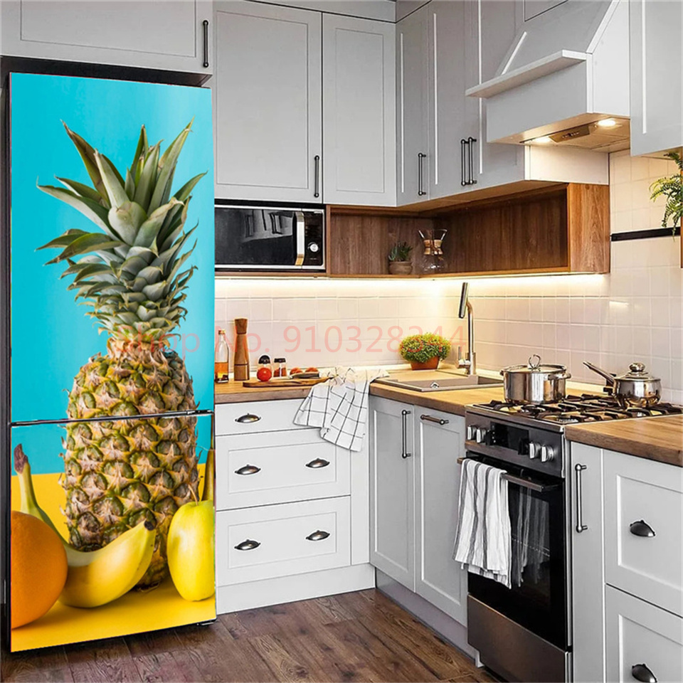 Fruit Kruiden Patroon Sticker  - Kitchen Appliances Refrigerators recensie en prijs