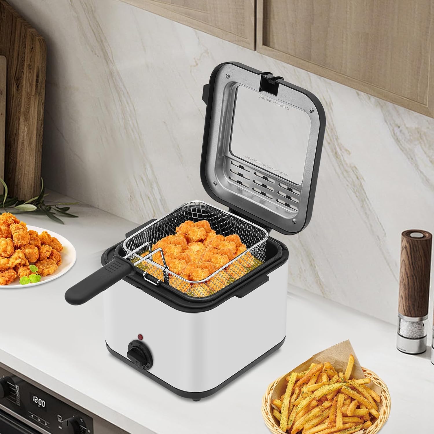 Elektrische friteuse voor op h - Kitchen Appliances Home recensie en prijs